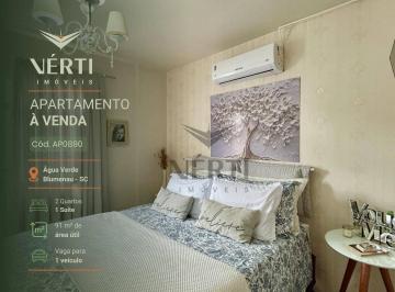 e455c0014ba5fb09b00fadf58167ca7cd81cb878 · Apartamento com 2 dormitórios à venda, 91 m² - Água Verde - Blumenau/SC