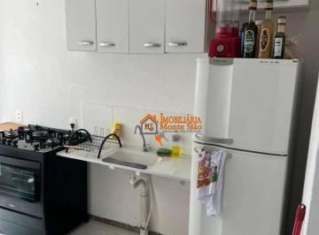 47a26ce96de676bc2b075dc643b7422887bebf4c · Apartamento com 2 dormitórios para alugar, 44 m² por R$ 2.200,00/mês - Vila Nova Bonsucesso - Guarul