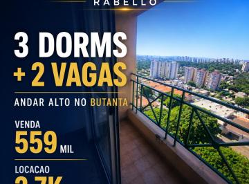 Apartamento de 3 quartos, São Paulo · Apto 3 dorms com 2 vagas no Butantã | Andar alto | R$ 559 mil
