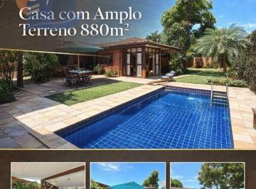 Casa · 421m² · 6 Quartos · 8 Vagas · CASA TÉRREA COM AMPLO TERRENO | JARDIM, PISCINA E ESPAÇO GOURMET NA ENSEADA!