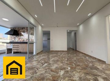 Sala e sacada · Apartamento com 3 dormitórios à venda, 154 m² por R$ 950.000,00 - Vila Bocaina - Mauá/SP