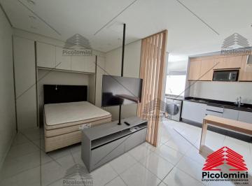 Foto 01 · Studio de 28m² mobiliado para Locação na Mooca, com 1 dormitório, cozinha americana com planejados,