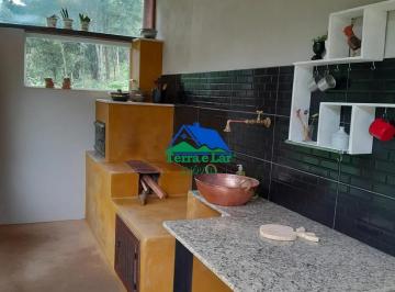 Cozinha externa com fogão a lenha · 🏡 Sítio à venda em Liberdade - MG