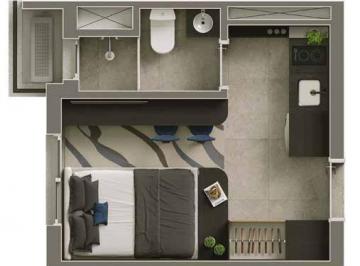 Planta 01 - 1 dorm 17,58m² - studio · Apartamento em Vila Olímpia São Paulo SP