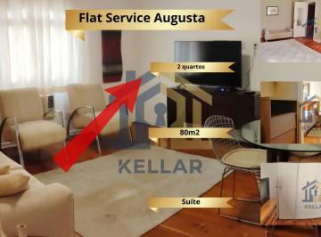 Apartamento · 80m² · 2 Quartos · 1 Vaga · Flat nos Jardins: 80m², 2 Quartos (1 Suíte) e Lazer na Al. Jaú, 1474