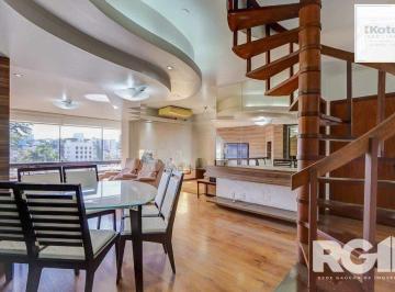 Apartamento · 272m² · 3 Quartos · 3 Vagas · Cobertura Semimobiliada,3 dorm e 3 vagas e elevador no Jardim Lindóia