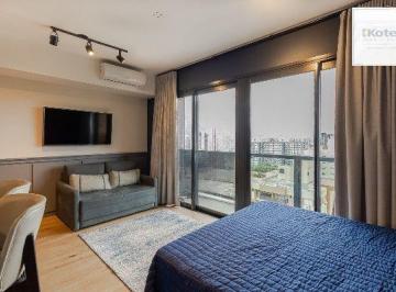 Apartamento · 37m² · 1 Quarto · 1 Vaga · Lindo studio de 37m2, totalmente mobiliado, com 1 vaga de garagem no bairro Boa