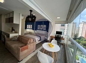 Foto 07 · Studio de alto padrão à venda no Brooklin Paulista, São Paulo-SP: 1 sala, 1 banheiro, 1 vaga de gara