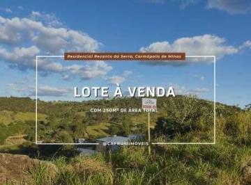 Terreno · 250000m² · Lote 39, Quadra 05, à venda no Residencial Recanto da Serra, Carmópolis de Minas - MG.