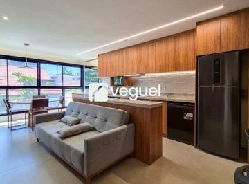 Apartamento · 47m² · 1 Quarto · 2 Vagas · Apartamento mobiliado de 49m² com 1 quarto, 1 suíte para alugar no bairro Nova Campinas, Campinas/SP