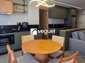 Apartamento · 55m² · 1 Quarto · 2 Vagas · Apartamento mobiliado de 55m² para alugar 1 quarto, sendo 1 suite no bairro Nova Campinas - Campinas