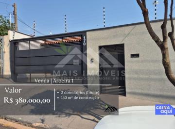Casa · 130m² · 3 Quartos · 1 Vaga · Vende-se casa no Aroeira 1 R$ 380.000,00