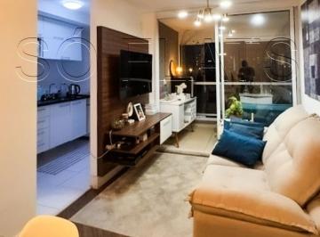 Apartamento · 44m² · 1 Quarto · 1 Vaga · Brooklin valorizado | 44m² com varanda e lazer completo perto da Berrini