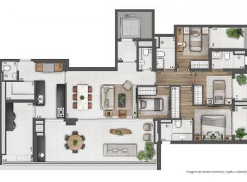 Planta 01 - 4 dorm 171m² · Apartamento em Brooklin Novo São Paulo SP