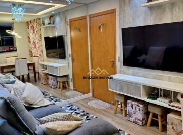Sala de estar/jantar · APARTAMENTO A VENDA, 2 QUARTOS, 52M², R$329.000.00, CONDOMÍNIO PARQUE JARDIM DAS TULIPAS, RIO ABAIXO