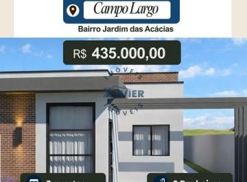Casa · 72m² · 3 Quartos · 2 Vagas · Casa 3 quartos (1 suíte) com churrasqueira no Jardim das Acácias