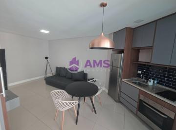 Apartamento · 48m² · 1 Quarto · 1 Vaga · Locação - Apartamento 1 dormitório com vista mar - Unique - Gozaga - Santos