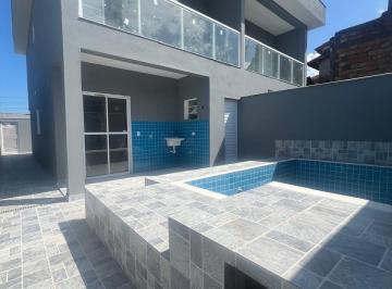 Foto 01 · Sobrado com piscina à venda no Jardim Bopiranga, 2 suítes, lado praia - Itanhaém/SP