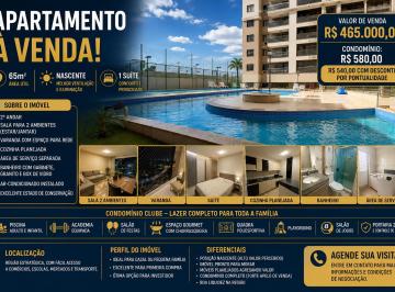 Apartamento de 2 quartos, Samambaia · APARTAMENTO À VENDA | 65m² | CONDOMÍNIO CLUBE | NASCENTE | 1 SUÍTE