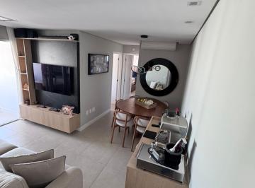Sala de Jantar / Sala de Estar · Apartamento Mobiliado Com Muitos Planejados, Automação c/ Alexa - Semi-Novo
