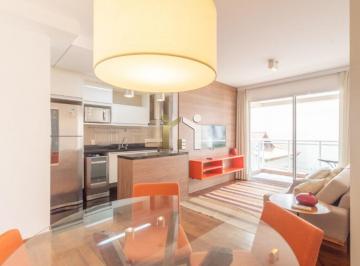 Apartamento · 68m² · 2 Quartos · 1 Vaga · Apartamento mobiliado com 68m², 2 dormitórios sendo 1 suíte e 1 vaga