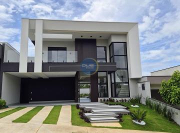 Casa · 296m² · 3 Quartos · 4 Vagas · Belíssimo sobrado de 3 suítes, 296,41m², área gourmet e piscina em condomínio de Indaiatuba-SP!