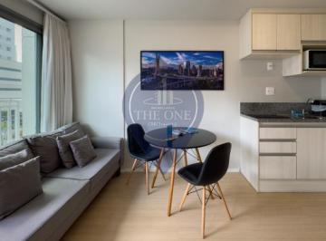 Foto 01 · Studio de Alto Padrão para locação na Vila Nova Conceição - São Paulo-SP: 1 quarto, 1 banheiro, 27,0