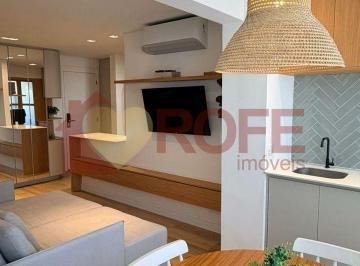 Apartamento · 49m² · 1 Quarto · 1 Vaga · Apartamento de 49 m² com 1 vaga à venda no Brooklin. Venda totalmente mobiliado, pronto para morar.