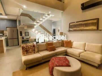 Casa · 254m² · 3 Quartos · 4 Vagas · Casa mobiliada em condomínio com 254m², 3 suítes para alugar no Vila do Golf em Ribeirão Preto/SP