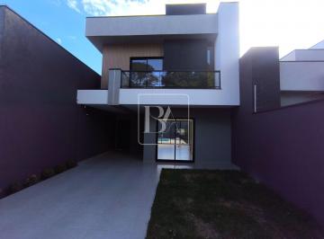 Casa · 113m² · 3 Quartos · 2 Vagas · Sobrado novo, sendo 01 suíte + 03 dormitórios, com piscina, no Jardim Bourbon - Foz do Iguaçu.