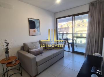Apartamento · 48m² · 1 Quarto · 1 Vaga · APARTAMENTO - QUARTO E SALA - VISTA MAR - PORTEIRA FECHADA - BARRA