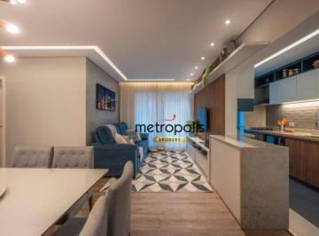 Sala  · Apartamento com 3 dormitórios à venda, 102 m² por R$ 1.200.000,00 - Santa Maria - São Caetano do Sul