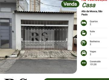 202607150955447583.png · Casa para Venda em São Paulo, Alto da Mooca, 2 dormitórios, 1 suíte, 2 banheiros, 2 vagas