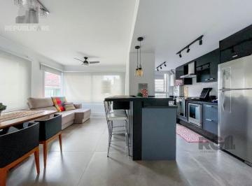 Living · APARTAMENTO MOBILIADO 70M² DE 2 DORMITÓRIOS E 1 VAGA - BAIRRO MENINO DEUS