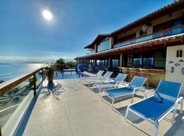 Casa · 910m² · 9 Quartos · 6 Vagas · Mansão de Luxo Frente Mar com 9 Suítes e Piscina de Borda Infinita, Ilhabela.