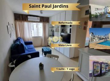 Apartamento · 40m² · 1 Quarto · 1 Vaga · Ed. Saint Paul Jardins: 1 Suíte Mobiliada | Pronto para Rentabilizar