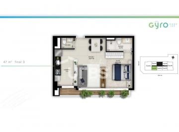 Apartamento de 1 quarto, Goiânia · APARTAMENTO 47,39MT 1 QUARTO SETOR MARISTA