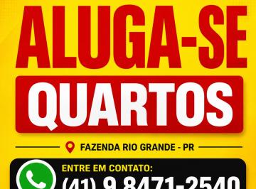 Casa 1m² Aluguel Pioneiros · Aluga-se quartos em Fazenda Rio Grande