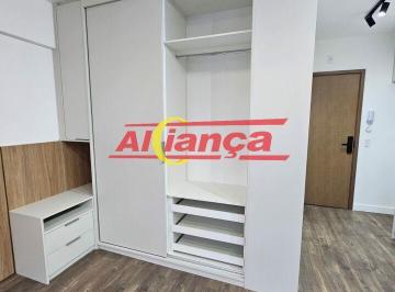 Apartamento · 30m² · 1 Quarto · Studio mobiliado, com móveis planejados, 30m² no Centro de Guarulhos/SP