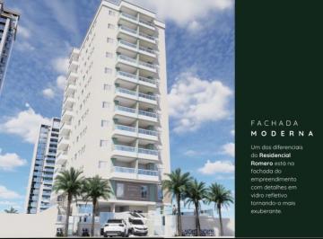 Apartamento · 59m² · 2 Quartos · 1 Vaga · Apto de 2 Dorms, c/ sacada, 2 BANHEIROS, 80 METROS DA PRAIA, 59,40 m² de área útil. Bairro Jardim Re