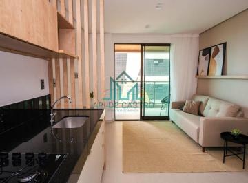 Apartamento · 51m² · 1 Quarto · 1 Vaga · Apartamento Quarto e Sala, Vista Mar, Mobiliado, 51m² com Varanda Gourmet à venda na Praia de Jatiuc