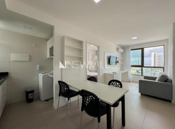Apartamento · 36m² · 1 Quarto · 1 Vaga · Flat para alugar no Condomínio Parque Shopping, no Pina – 36,20m², 1 quarto, mobiliado e com vista |