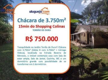 f17799a454f5b9e672832230d7e67d55cf5e7f28 · Chácara com 1 dormitório à venda, 3750 m² por R$ 750.000 - Jardim Torrão de Ouro - São José dos Camp
