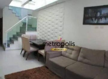 Sala · Sobrado com 3 dormitórios à venda, 105 m² por R$ 575.000,00 - Vila Marina - Santo André/SP