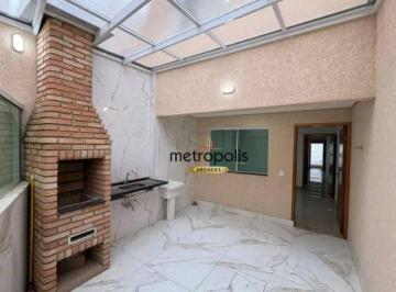 Quintal com Churrasqueira · Sobrado com 2 dormitórios à venda, 153 m² por R$ 749.000,00 - Parque das Nações - Santo André/SP