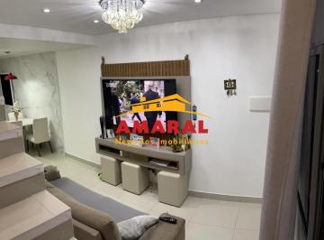 Casa · 93m² · 2 Quartos · 1 Vaga · Sobrado com 2 Quartos e 1 banheiro à Venda, 93 m² por R$ 380.000