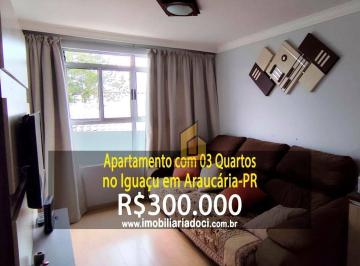 72553dac39b6444e0a55c3386c45e1a16bade2b9 · Apartamento com 03 Quartos no Iguaçu em Araucária-PR  - A venda por R$300.000,00