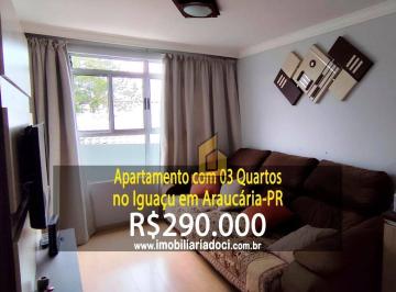 c4c3335f40453e1cc74a552d094557019968539b · Apartamento com 03 Quartos no Iguaçu em Araucária-PR - A venda por R$290.000,00