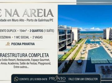 Apartamento de 2 quartos, Ipojuca · APARTAMENTO À VENDA BEIRA MAR MURO ALTO/PE