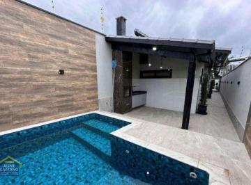 Casa · 110m² · 2 Quartos · 3 Vagas · Casa com Piscina no Maracanã - Praia Grande, SP